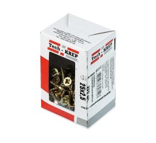 Саморезы универсальные 25х2,5 мм (200 шт) желтые - коробка с окном ( 0,117 кг)  102222  Tech-KREP