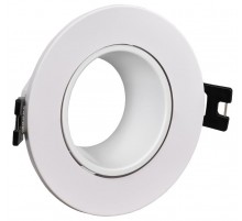 Светильник 4104 встраиваемый MR16 круг пласт. белый  LT-UVB0-4104-GU05-1-K01  IEK