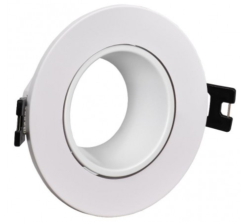 Светильник 4104 встраиваемый MR16 круг пласт. белый  LT-UVB0-4104-GU05-1-K01  IEK