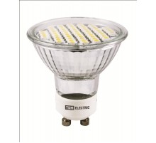 Лампа светодиодная LED 3Вт GU10 220В 3000К PAR16 SMD отражатель (рефлектор)  SQ0340-0026  TDM