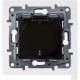 Розетка с заземлением IP44 - Legrand Etika - со шторками с защитной крышкой 16А 250В безвинтовые зажимы - антрацит  672626  Legrand