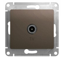 Glossa Шоколад Розетка TV, механизм  GSL000893  SE
