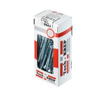 Саморезы универсальные 100х6,0 мм (50 шт) оцинкованные - коробка с окном ( 0,6 кг)  102212  Tech-KREP