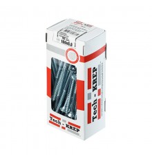 Саморезы универсальные 100х6,0 мм (50 шт) оцинкованные - коробка с окном ( 0,6 кг)  102212  Tech-KREP