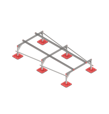 Опорная конструкция для установки оборудования TECHNORAPTOR FOOT 1500х3000 тип 1  KM-TR-F-SSEI-1500-3000-1  КМ - профиль