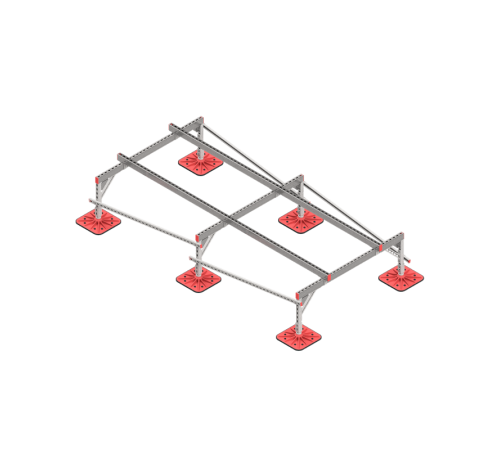 Опорная конструкция для установки оборудования TECHNORAPTOR FOOT 1500х3000 тип 1 HD  KM-TR-F-SSEI-1500-3000-1 HD  КМ - профиль