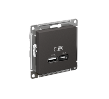 AtlasDesign Базальт USB Розетка А+С, 5В/2,4 А, 2х5В/1,2 А, механизм  ATN001439  SE