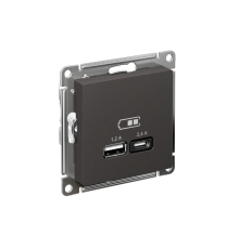 AtlasDesign Базальт USB Розетка А+С, 5В/2,4 А, 2х5В/1,2 А, механизм  ATN001439  SE
