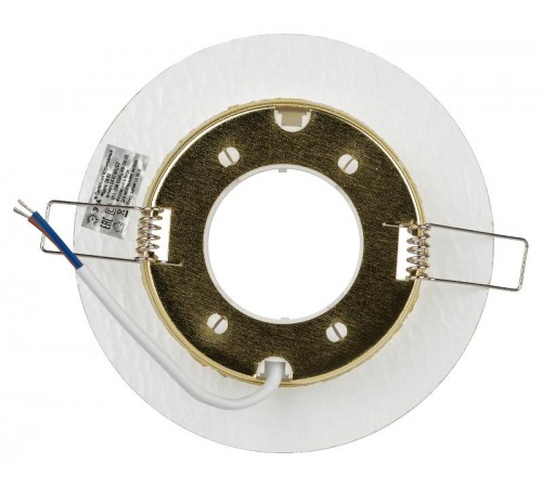Светильник точечный встраиваемый под лампу DK80 13Вт GX53 белый/золото  Б0019576  ЭРА