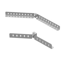 Соединитель шарнирный горизонтальный для лотков НЛО высотой 80 мм, толщ. 1,2 мм, гор. цинк, 383073  СЛУШГ-80-1,2-ГЦ   Ostec