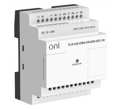ПЛК 430 Модуль IO 4 UI 24В DC  PLR-430-EMA-04U000-0DC-00  ONI