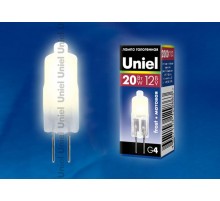 Лампа галогенная капсульная JC-12/20/G4 FR  00826  Uniel