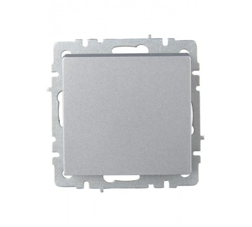 BRITE Выключатель 1-клавишный 10А ВС10-1-0-БрА алюминий  BR-V10-0-10-K47  IEK