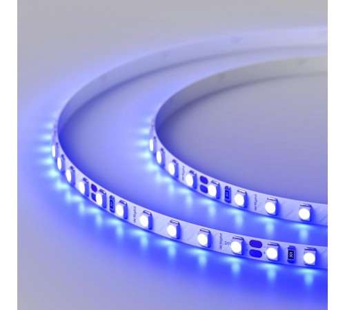 Лента светодиодная RT 2-5000 24V Blue 5mm 2x (3528, 600 LED, LUX)  015660(1)  Arlight