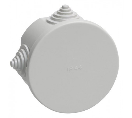 Коробка распределительная КМ41237 для о/п d75х40 мм IP44 (RAL7035, 4 гермоввода)  UKO11-075-040-000-K41-44  IEK