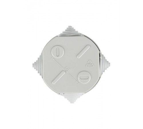 Коробка распределительная КМ41237 для о/п d75х40 мм IP44 (RAL7035, 4 гермоввода)  UKO11-075-040-000-K41-44  IEK