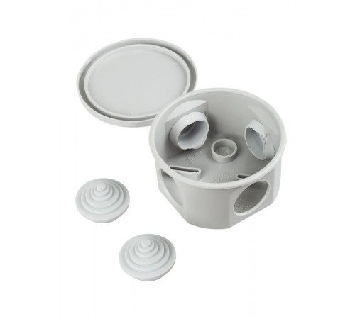 Коробка распределительная КМ41237 для о/п d75х40 мм IP44 (RAL7035, 4 гермоввода)  UKO11-075-040-000-K41-44  IEK