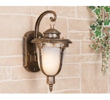 Светильник садово-парковый GLYF-2010D Atlas D черное золото настенный  a028011  Elektrostandard