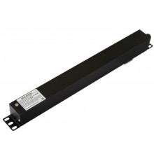 SHE19-8IEC-S-CB Блок розеток для 19" шкафов, горизонтальный, 8 розеток IEC320 C13, выключатель в подсветкой,  482.6x44.4x44.4мм  481806  Hyperline