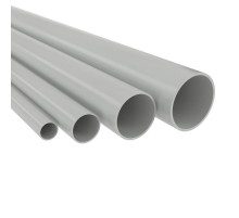 Труба ПВХ жёсткая атмосферостойкая д.32мм, лёгкая, 3,6м, цвет серый  636932UF  DKC