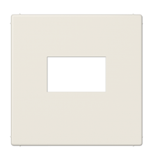 Плата для USB-зарядных устройств без видимого винта; термопласт; слоновая кость  LS1969USB  Jung