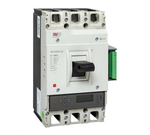 Выключатель автоматический AV POWER-3/3 400А 100kA ETU6.2 AVERES  mccb-33-400H-6.2-av  EKF