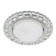 Светильник точечный встраиваемый декоративный CD4045 20LED*2835 SMD 6400K, 15W GX53, без лампы, прозрачный, хром  41409  Feron