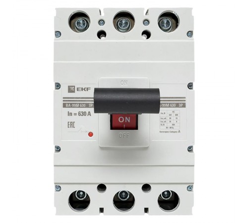 Выключатель автоматический ВА-99М 630/630А 3P 50кА EKF Basic  mccb99-630-630m  EKF
