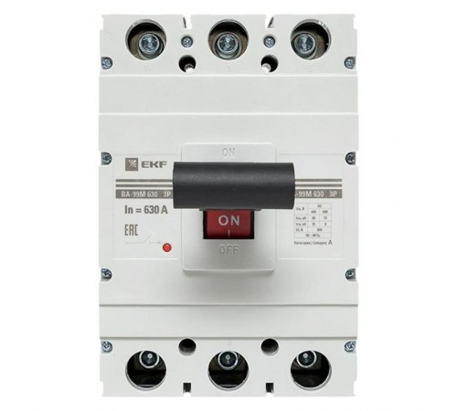Выключатель автоматический ВА-99М 630/630А 3P 50кА EKF Basic  mccb99-630-630m  EKF