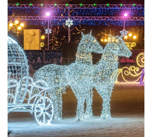 Светодиодная гирлянда ARD-STRING-CLASSIC-10000-CLEAR-100LED-FLASH WHITE (230V, 7W)  025782  Arlight