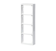 Рамка 4-постовая, 100мм, для наружого монтажа DoubleSchuko Impressivo, белый  1724S100-84   2TKA000413G1  ABB