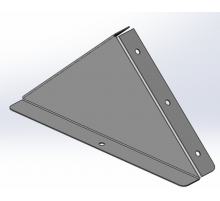Заглушка к двускатной крышки 1000, цинк ламель (аналог гор.цинк)  UKH200HDZL  DKC
