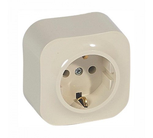 Quteo Слоновая кость Розетка с заземлением  782241  Legrand