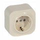 Quteo Слоновая кость Розетка с заземлением  782241  Legrand