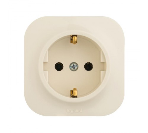 Quteo Слоновая кость Розетка с заземлением  782241  Legrand