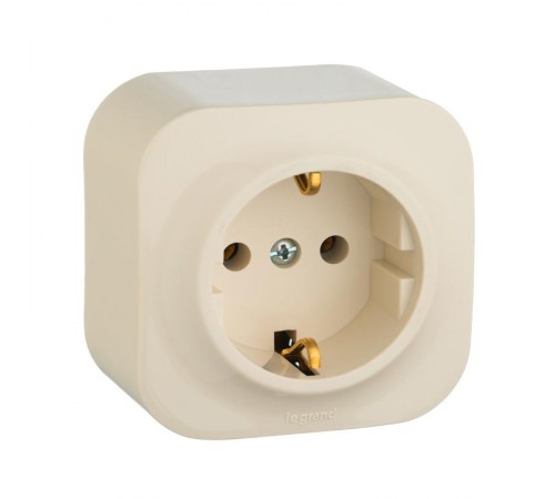 Quteo Слоновая кость Розетка с заземлением  782241  Legrand