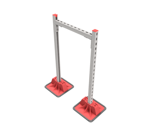 Опорная конструкция для гор. прямоуг. воздуховодов  TECHNORAPTOR LIGHTFOOT 500х1000 HD  KM-TR-LTF-SSHRAD-500-1000 HD  КМ - профиль