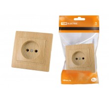 Розетка 2П 10А 250В "ЭКО" (сосна) "Таймыр"  SQ1814-0211  TDM