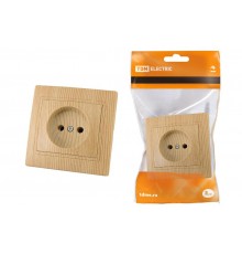 Розетка 2П 10А 250В "ЭКО" (сосна) "Таймыр"  SQ1814-0211  TDM