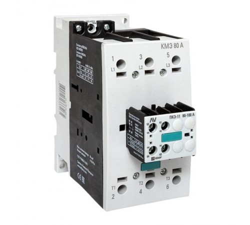 Комплект КМЭ 80А 400В АС с дополнительными контактами 1НО+1НЗ EKF AVERES  ctr-s-80-00-400-av-22  EKF