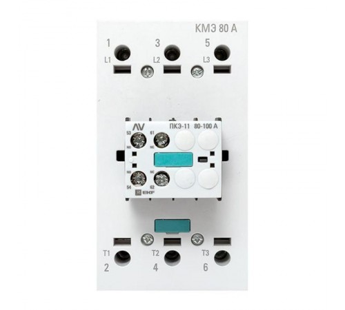 Комплект КМЭ 80А 400В АС с дополнительными контактами 1НО+1НЗ EKF AVERES  ctr-s-80-00-400-av-22  EKF