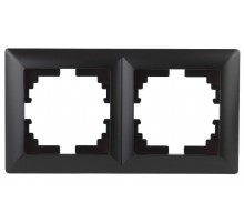 4-502-05 Intro Рамка на 2 поста, СУ, Solo, антрацит  Б0043414  Intro