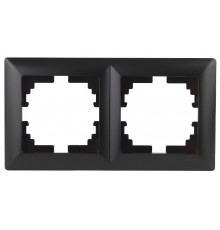 4-502-05 Intro Рамка на 2 поста, СУ, Solo, антрацит  Б0043414  Intro