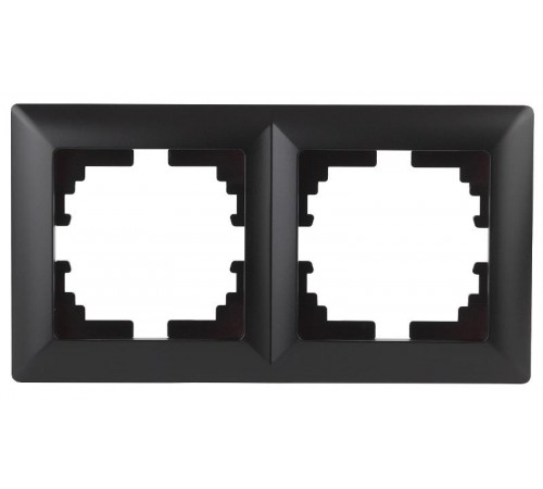4-502-05 Intro Рамка на 2 поста, СУ, Solo, антрацит  Б0043414  Intro