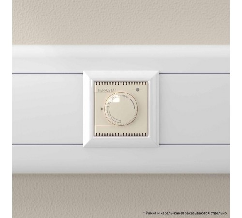 Термостат "Ванильная дымка" "Avanti" для теплых полов, 2 мод  4405162  DKC