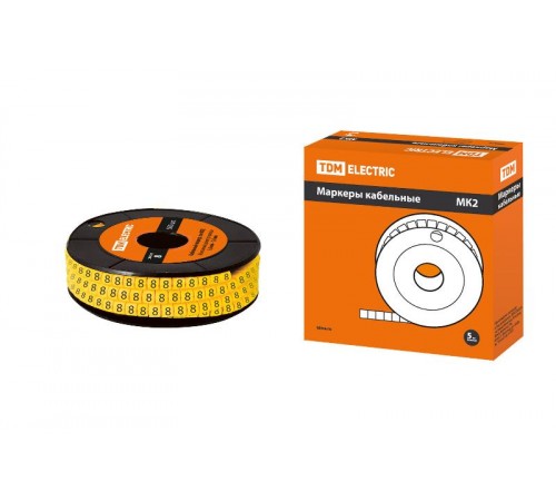 Маркер МК2 - 4мм символ "8" 500шт/ролл   SQ0511-0037  TDM