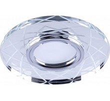 Светильник точечный встраиваемый под лампу, с подсветкой CD983 15LED*2835 SMD 4000K, MR16 50W G5.3, "круг",  хром (он же BS-CD983)  32440  FERON