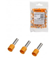 Наконечник-гильза Е4010 4,0мм2 с изолированным фланцем (100шт)  SQ0512-0019  TDM