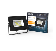 Прожектор светодиодный  Qplus 50W 6000lm 3000K 175-265V IP65 черный LED 1/10  613511150  Gauss
