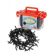 Гирлянда светодиодная "Бахрома" 2х1м, 152LED, 2700К, черный шнур, посл. подкл, IP65, 250 В,  SQ0361-0064  TDM ELECTRIC